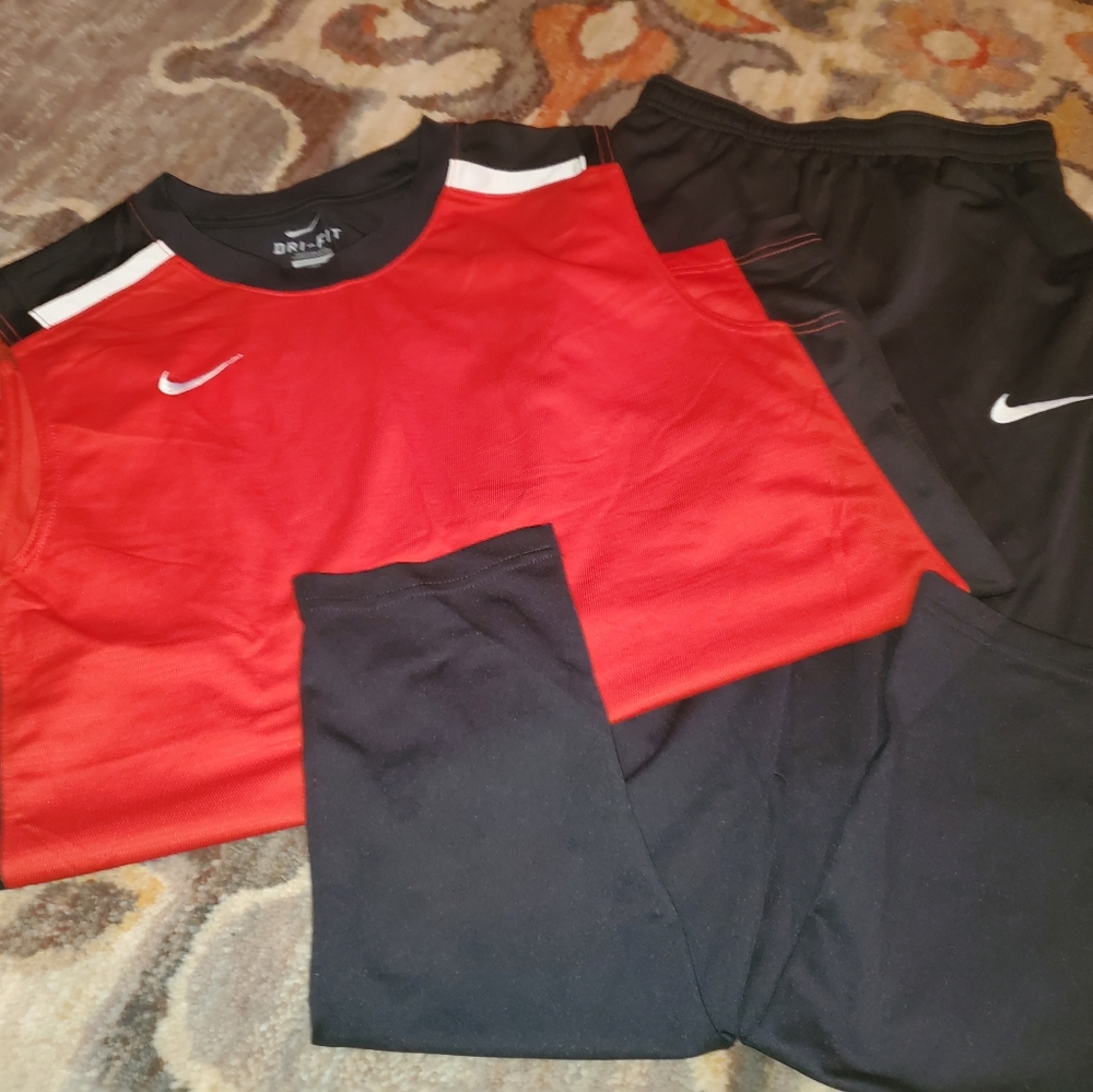 Nike pants and Dri Fit shirt to match